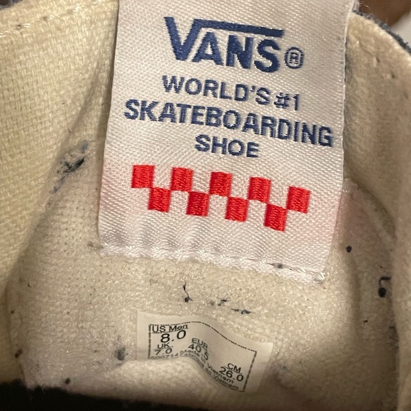 Blue Vans Sk8 Hi Pop Cush Shoes in great condition. Men’s Size 8 - Picture 9 of 10